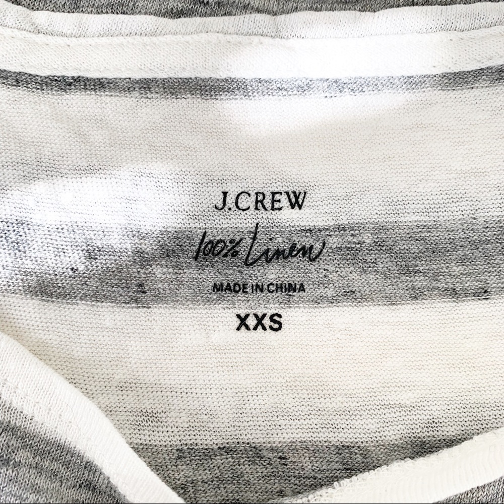 J. Crew Linen Boatneck Tee - Picture 4 of 5